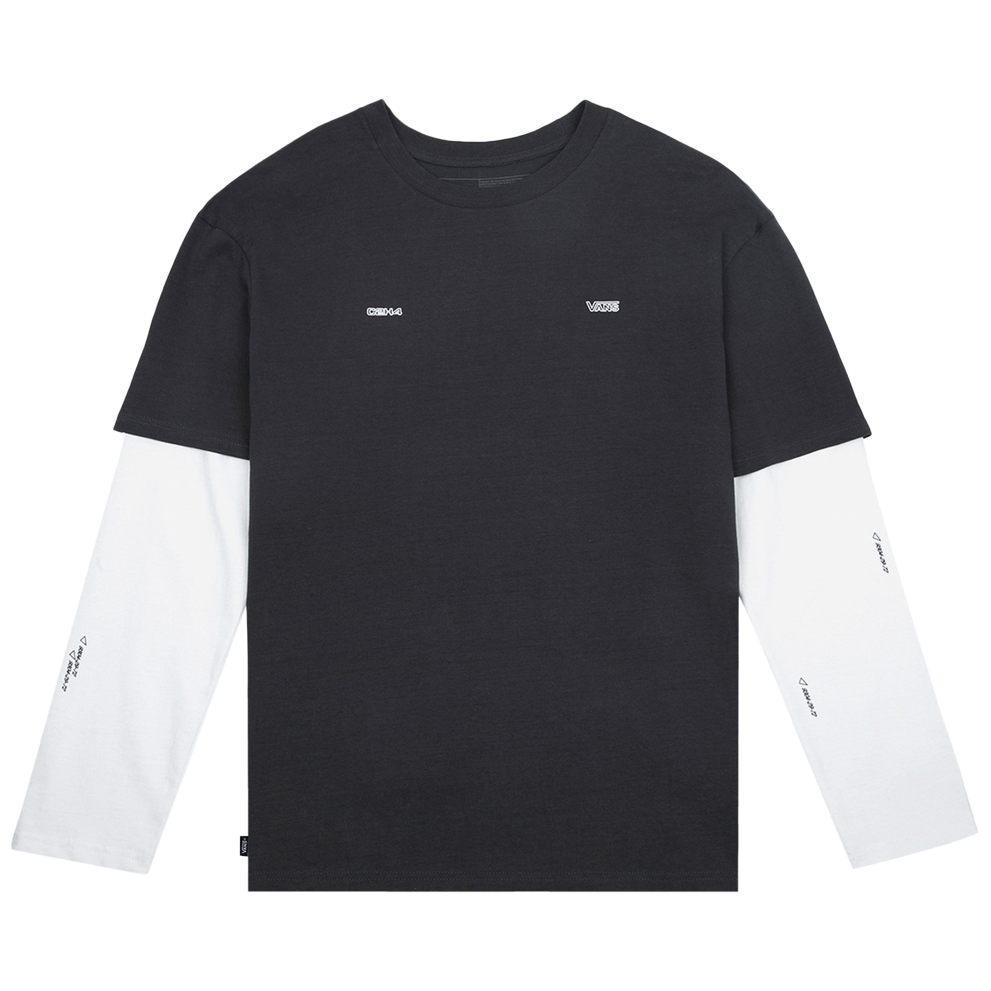 Pre-owned C2h4 X Vans Vol.2 Off The Wall Twofer Tee 'black/white'