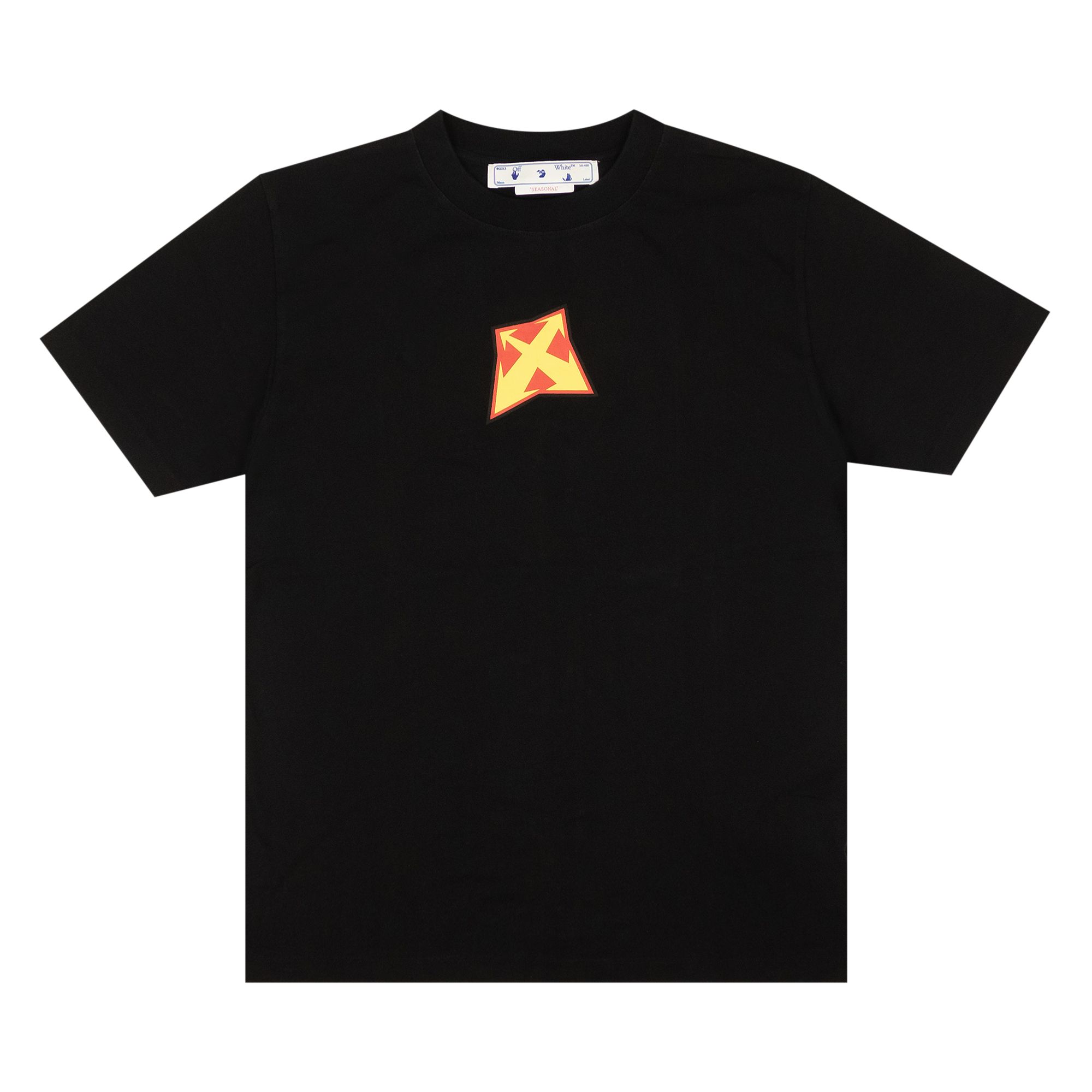 Off-White Thunder Slim Short-Sleeve Tee 'Black/Yellow' | Men's Size M