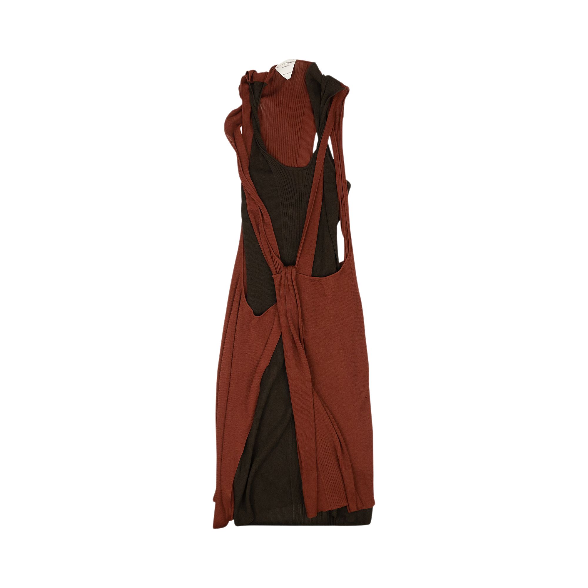 Bottega Veneta Deconstructed Sweater Dress 'Brown' | Women's Size 40
