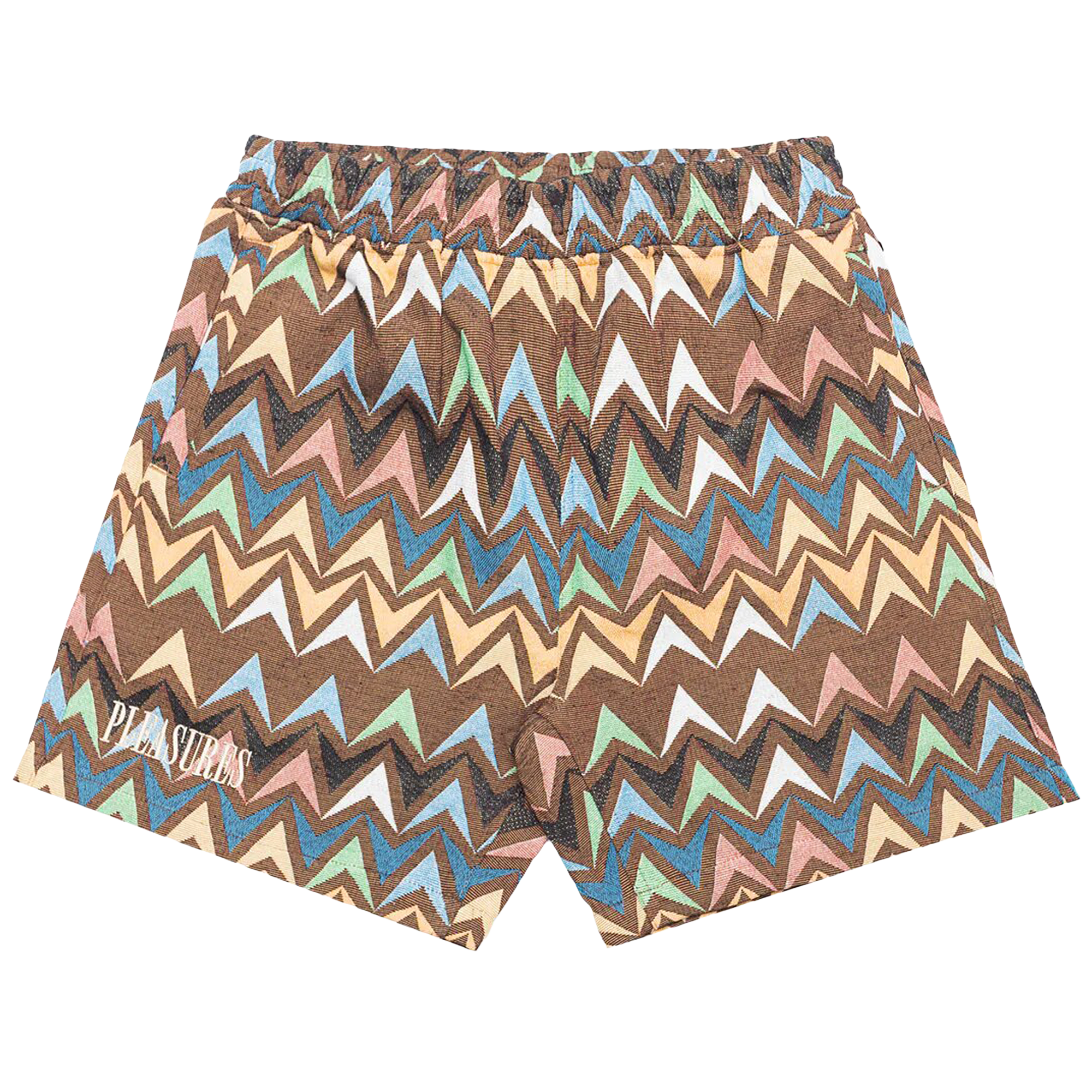 Pre-owned Pleasures Basket Woven Shorts 'brown'