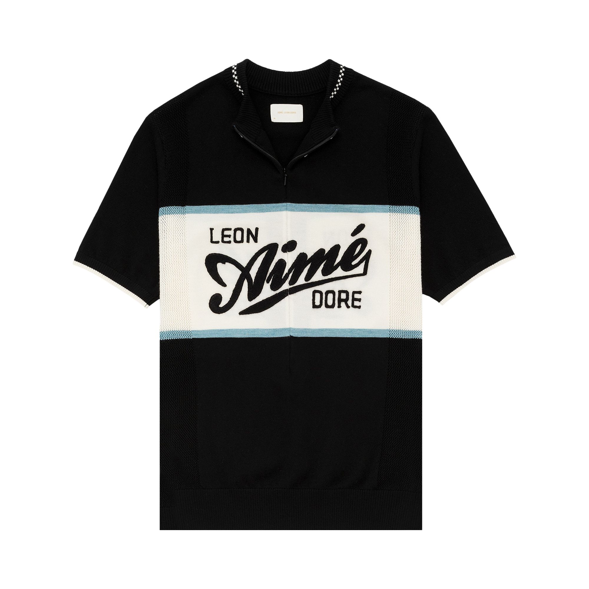 Pre-owned Aimé Leon Dore Knit Cycling Jersey 'jet Black' | Men's Size S