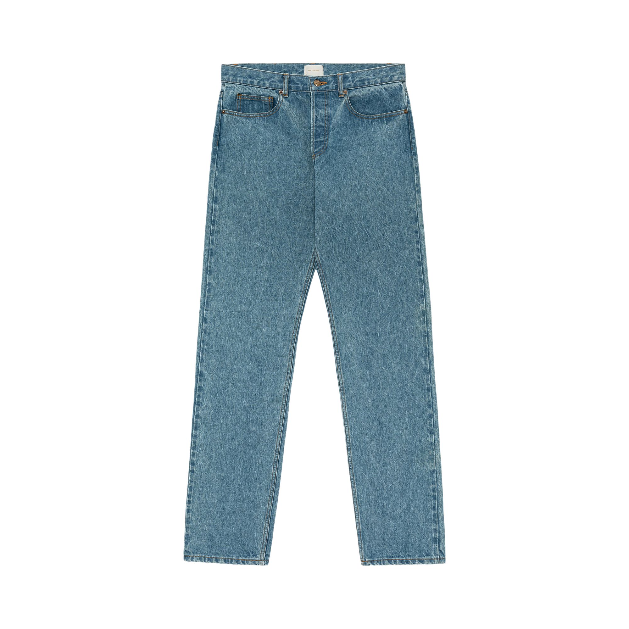 Pre-owned Aimé Leon Dore Japanese Selvedge 5-pocket Denim 'light Wash' | Blue | Men's Size L