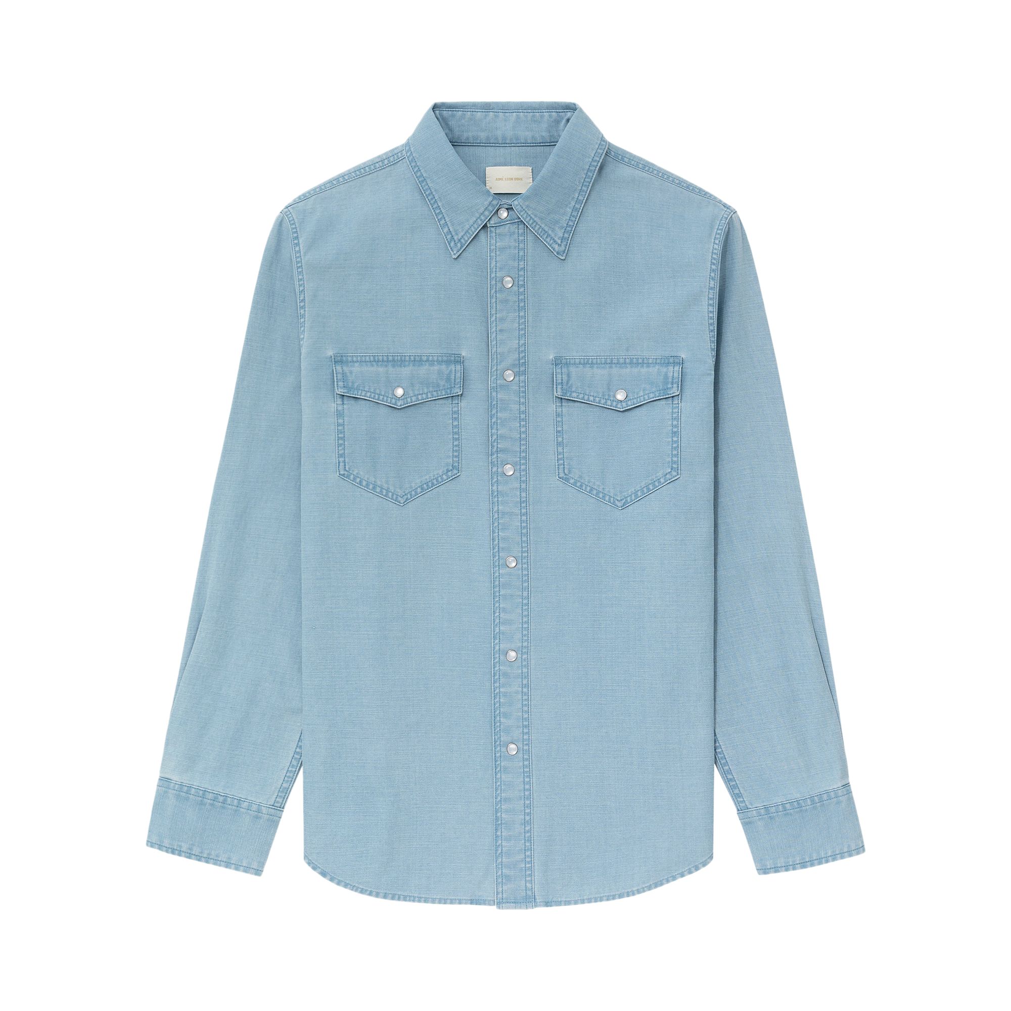 Pre-owned Aimé Leon Dore Chambray Snap Shirt 'light Chambray' | Blue | Men's Size S