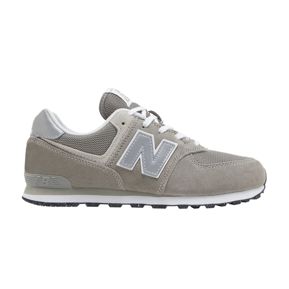 Pre-owned New Balance 574 Big Kid Wide 'core Pack - Grey White' | Kid's Size 6 In Gray