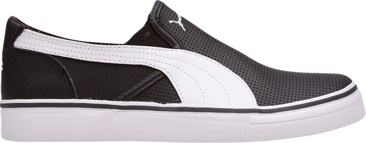 Buy Rip Leather Perforated 'Black White' - 349909 01 | GOAT