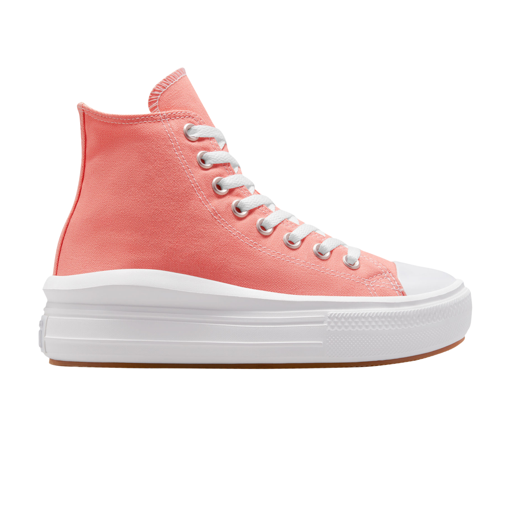 Pre-owned Converse Wmns Chuck Taylor All Star Move Platform High 'lawn Flamingo' In Orange