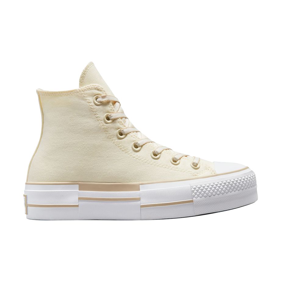 Pre-owned Converse Wmns Chuck Taylor All Star Lift Platform High 'outline - Oat Milk' | Cream | Women's Size 5