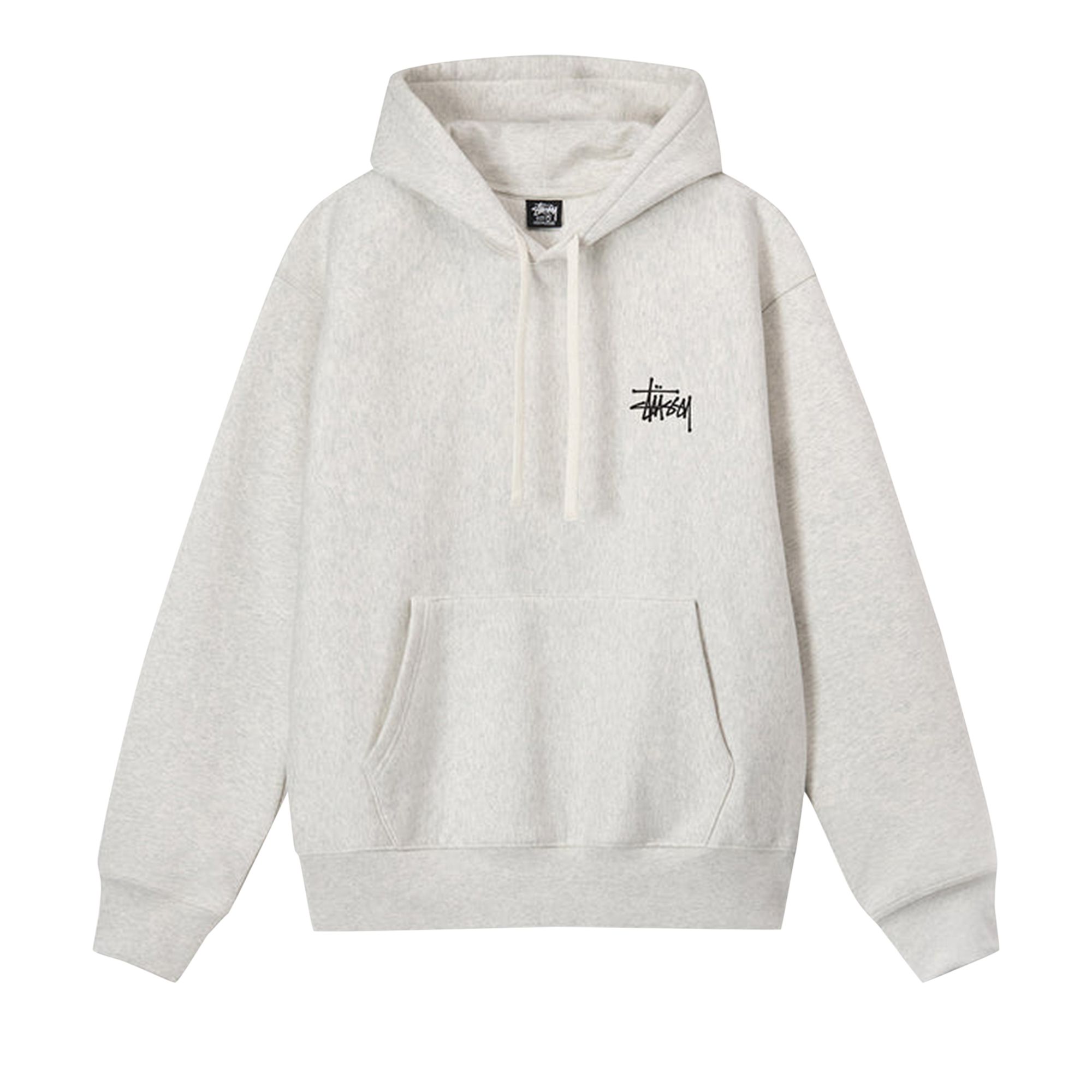 Stussy Basic Hoodie 'Ash Heather' | Grey | Men's Size 2XL