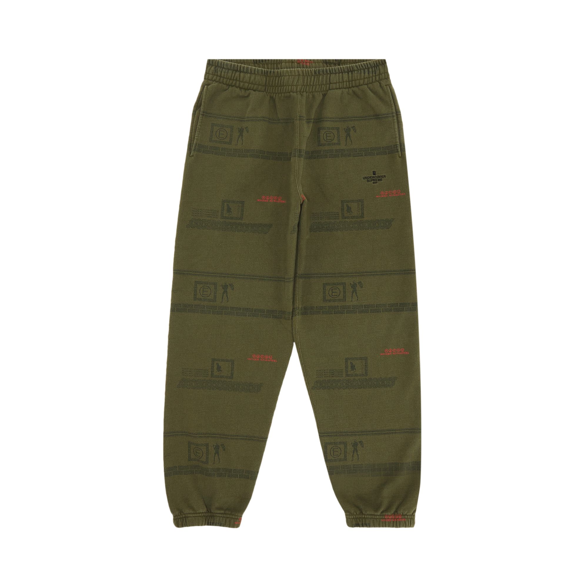 Pre-owned Supreme X Undercover Camo Sweatpant 'dark Olive' | Green | Men's Size M