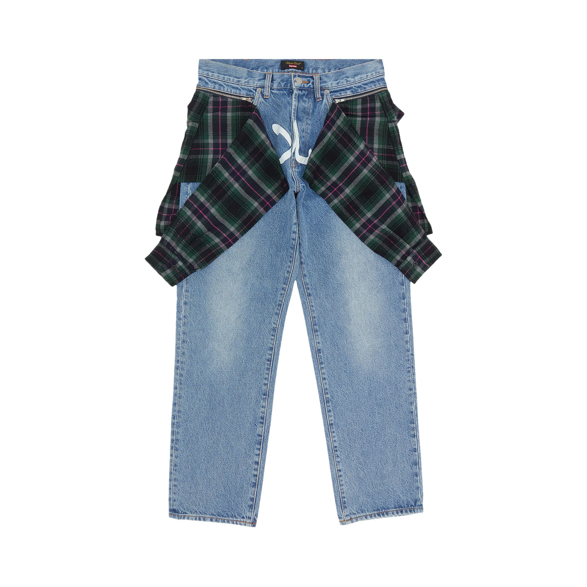 SUPREME SUPREME X UNDERCOVER LAYERED JEAN 'WASHED INDIGO'