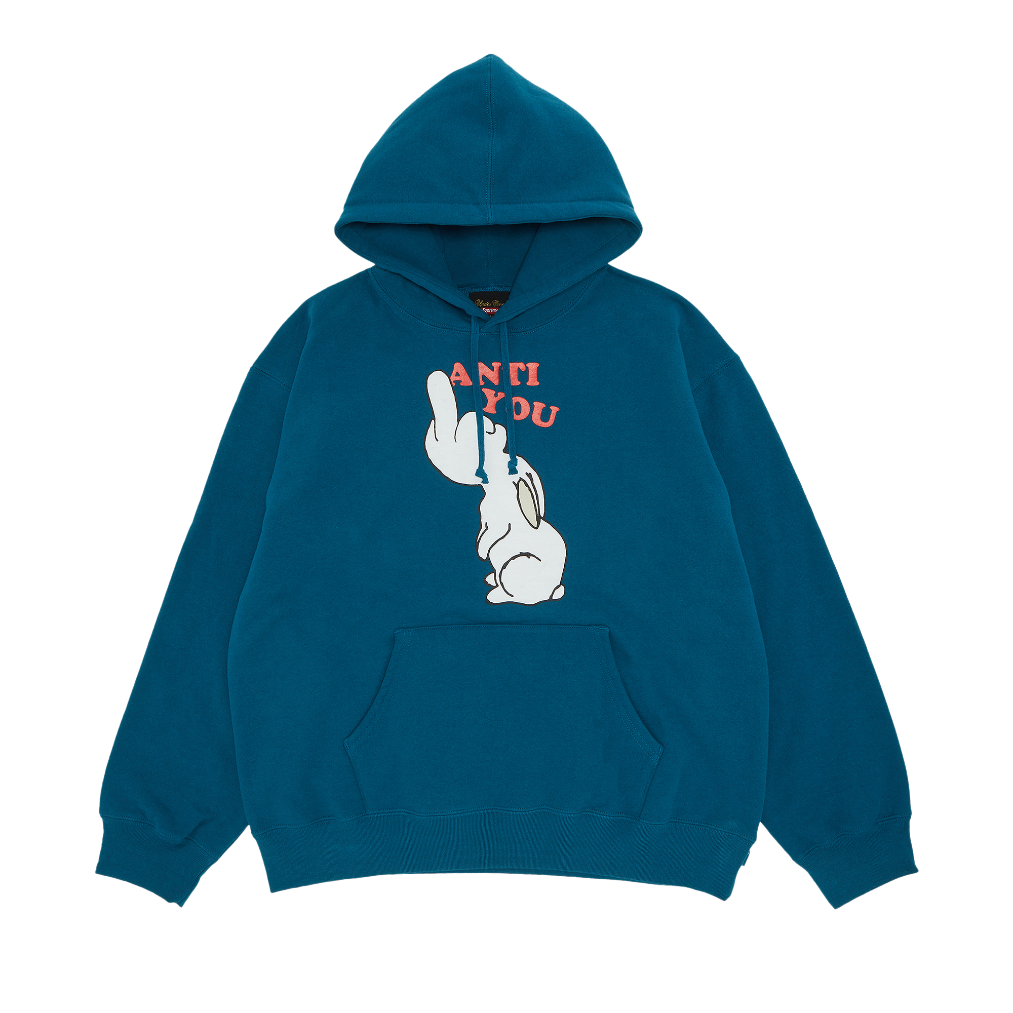 Pre-owned Supreme X Undercover Anti You Hooded Sweatshirt 'marine Blue'
