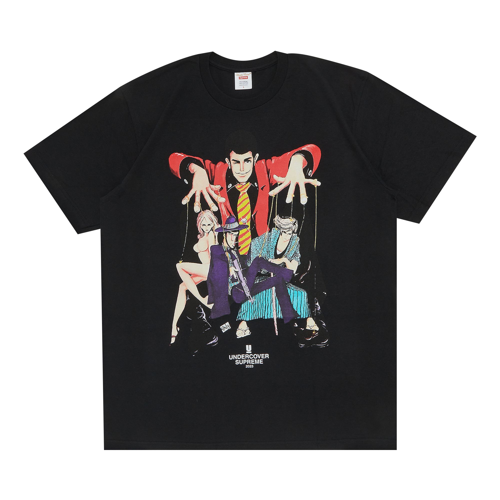 SUPREME SUPREME X UNDERCOVER LUPIN TEE 'BLACK'