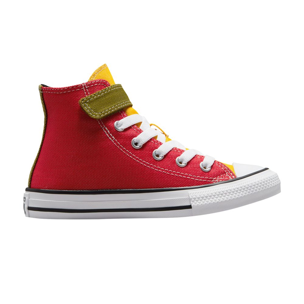 Pre-owned Converse Chuck Taylor All Star Easy-on High Ps 'twill Color-blocked' | Multi-color | Kid's Size 1.5