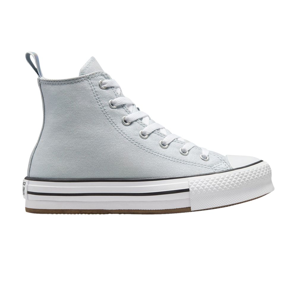 Pre-owned Converse Chuck Taylor All Star Eva Lift Platform High Gs 'iridescent' | Grey | Kid's Size 7