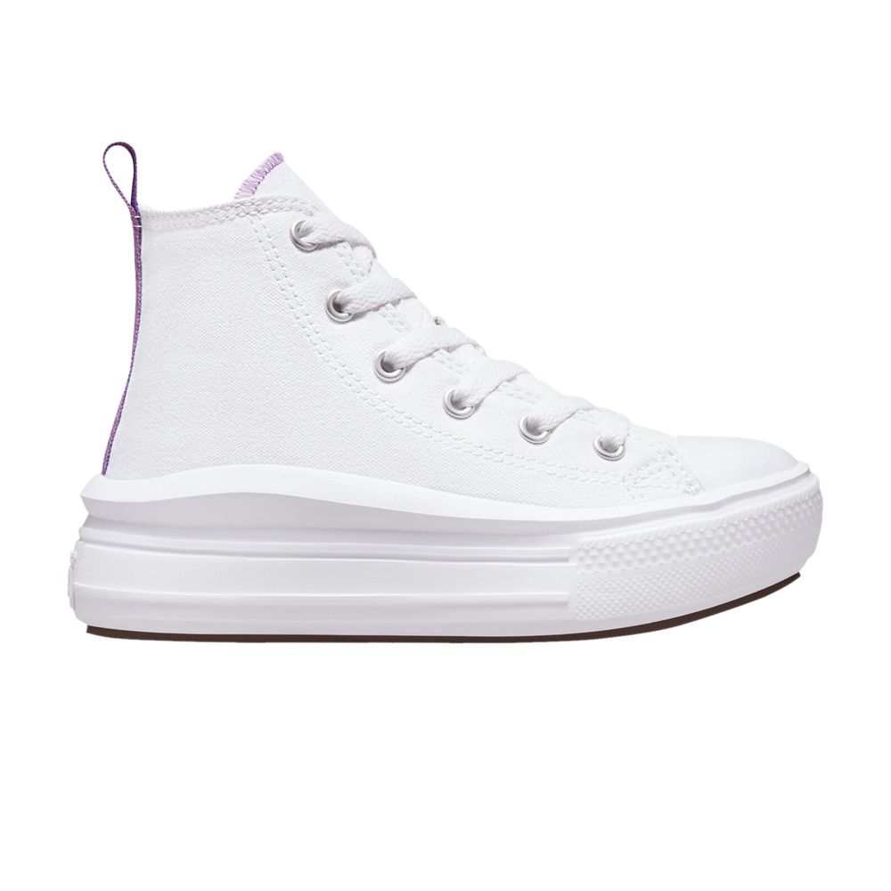 Converse Chuck Taylor All Star Move Platform High PS 'White Pixel Purple' | Kid's Size 2