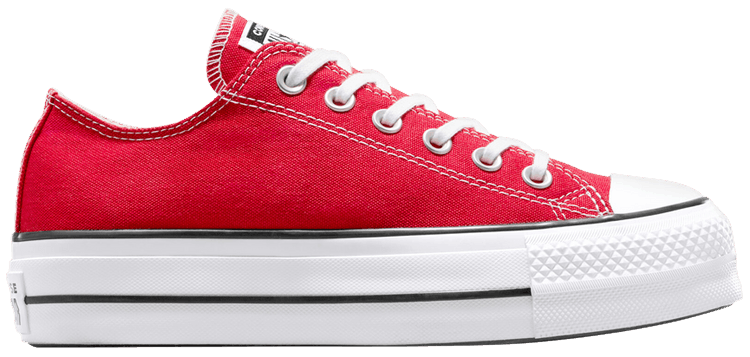 Converse Wmns Chuck Taylor All Star Lift Platform Canvas Low Red White