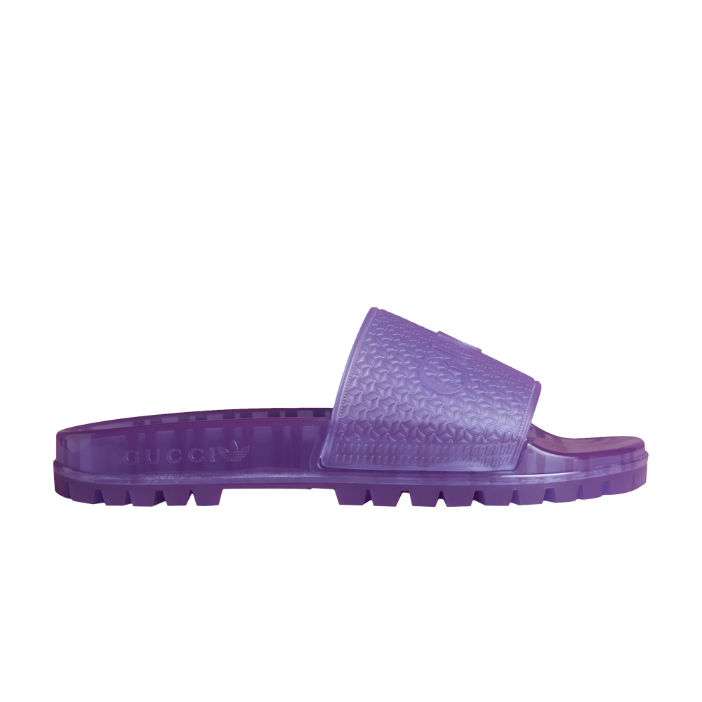 Pre-owned Adidas Originals Gucci X Wmns Adilette Slide Sandal 'transparent Purple'