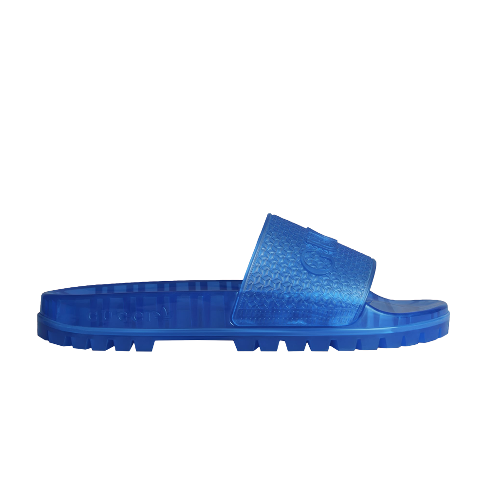 Pre-owned Adidas Originals Gucci X Adilette Slide Sandal 'transparent Blue'