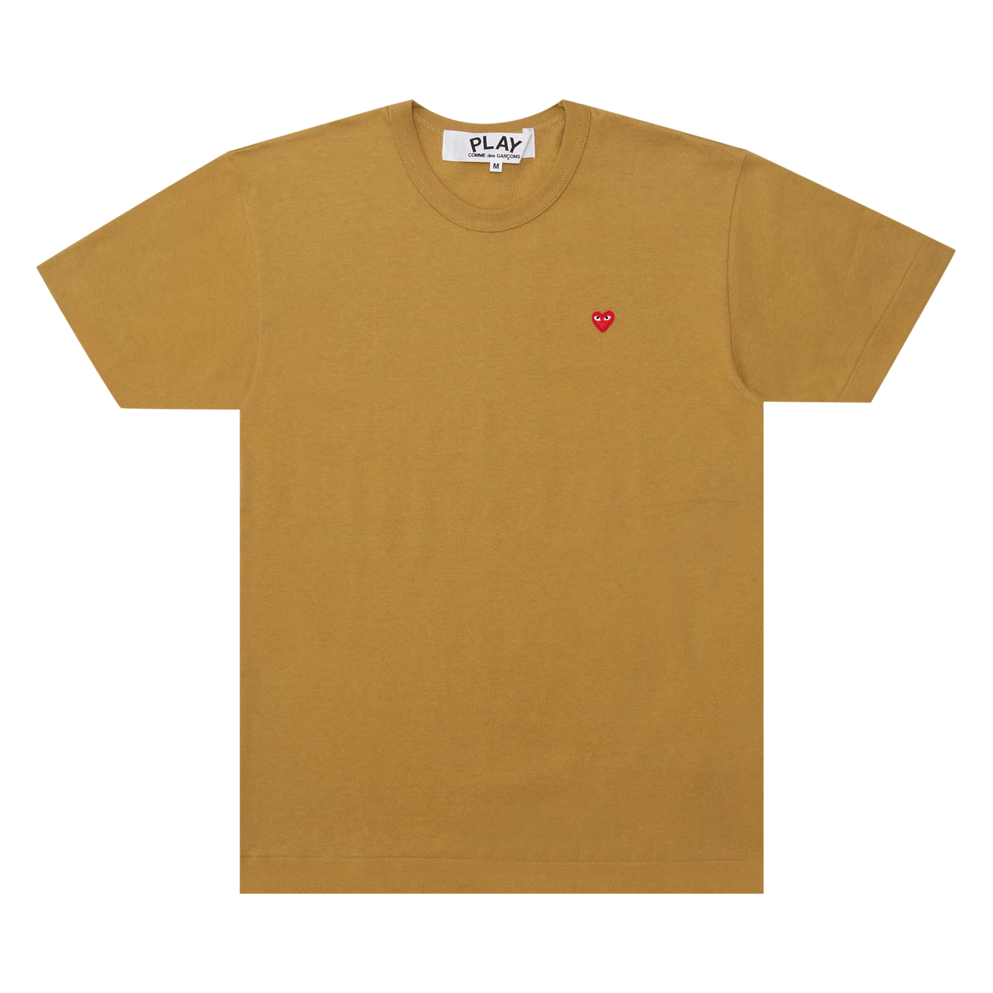 Pre-owned Comme Des Garçons Play Small Heart T-shirt 'olive' In Green