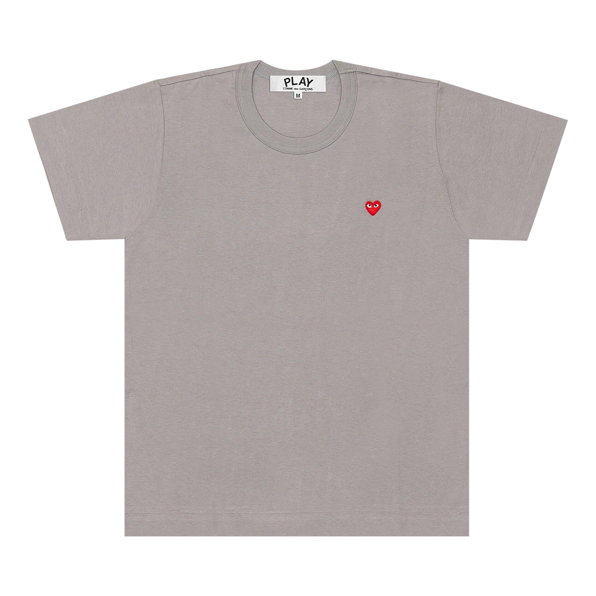 Pre-owned Comme Des Garçons Play Small Red Heart T-shirt 'grey'