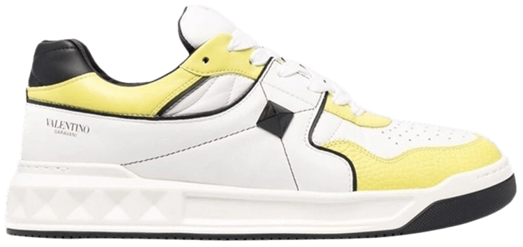 Valentino One Stud Low 'White Yellow'