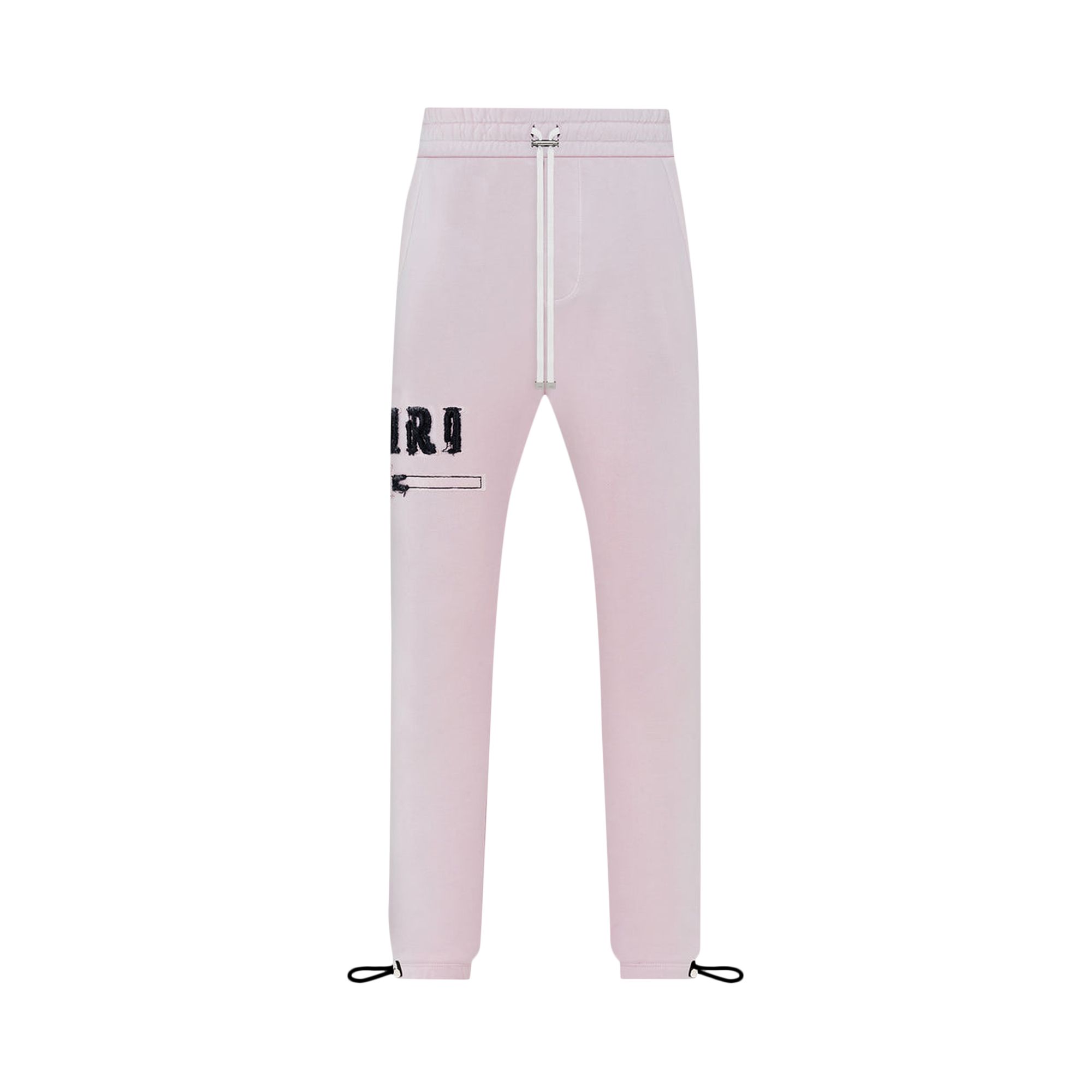 Pre-owned Amiri Ma Bar Applique Sweatpant 'silver/pink' | Men's Size Xl