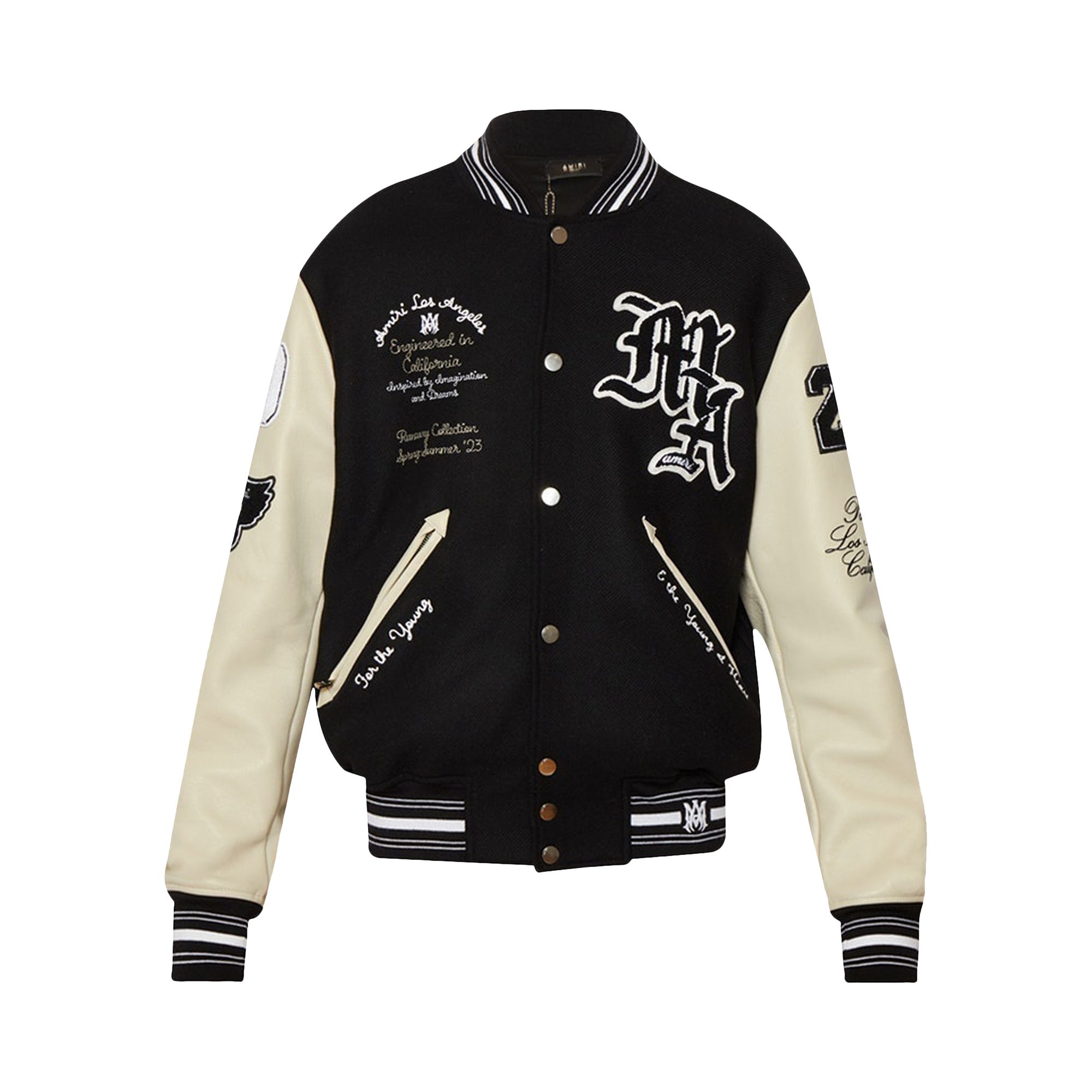 Pre-owned Amiri Oversized Varsity Jacket 'black' | Men's Size M