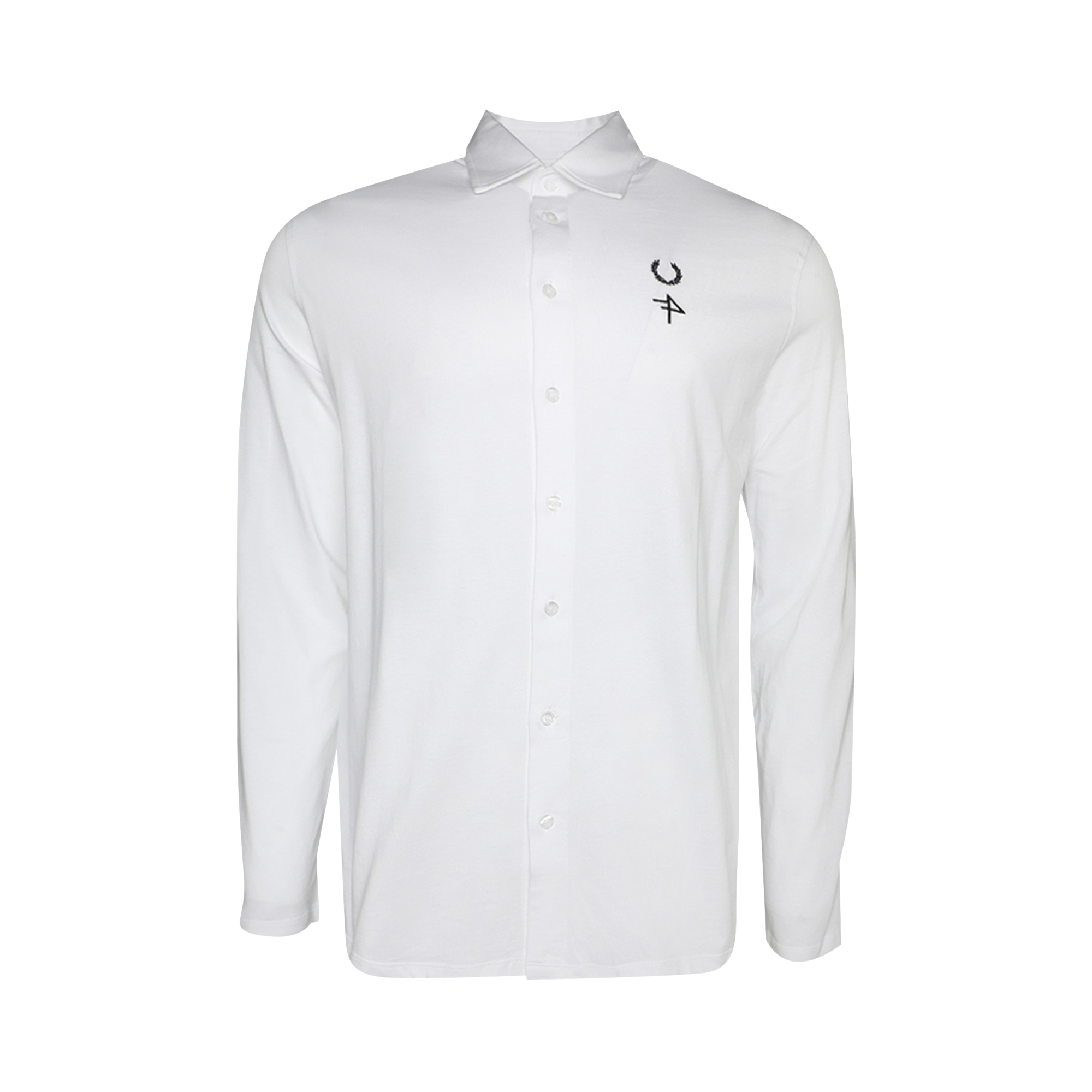 Pre-owned Fred Perry X Raf Simons Jersey Shirt 'white'