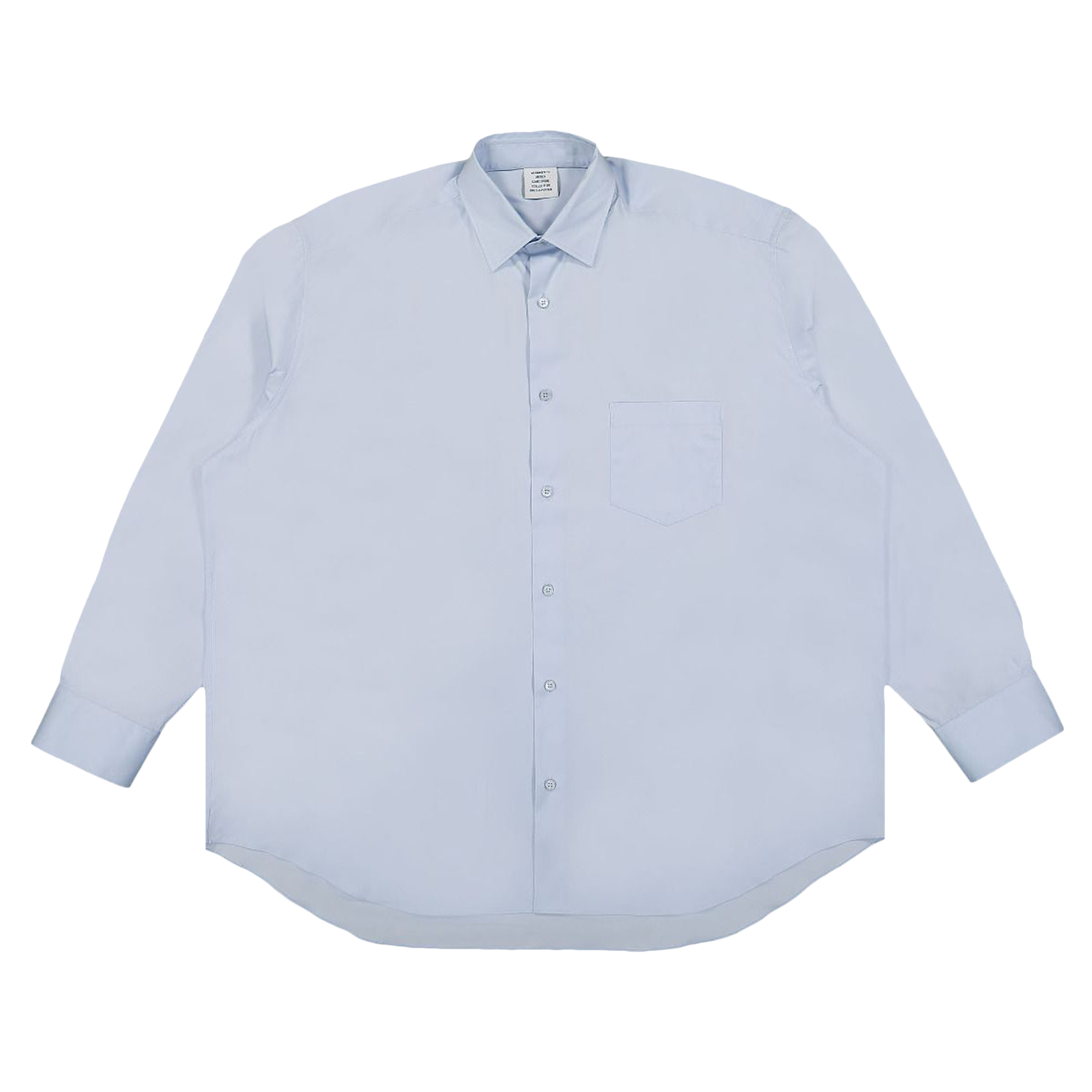 Pre-owned Vetements Back Logo Shirt 'light Blue'