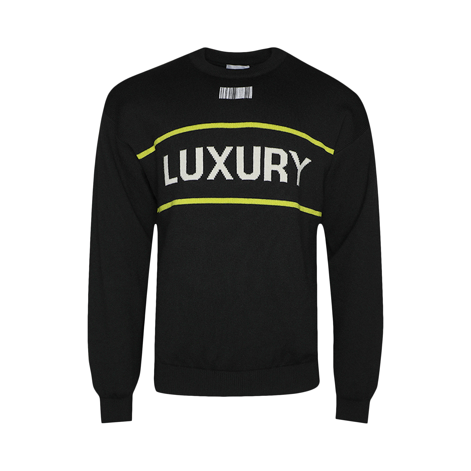 Pre-owned Vtmnts Luxury Knitted Sweater 'black'