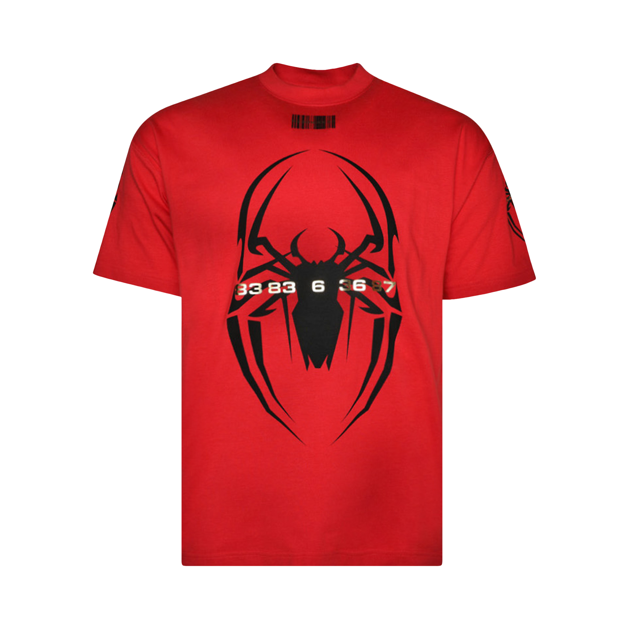 Pre-owned Vtmnts Spider T-shirt 'red'