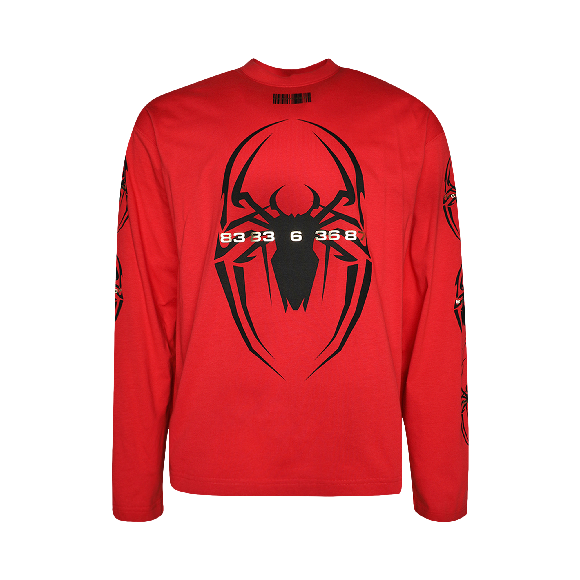 Pre-owned Vtmnts Spider Long-sleeve 'red'