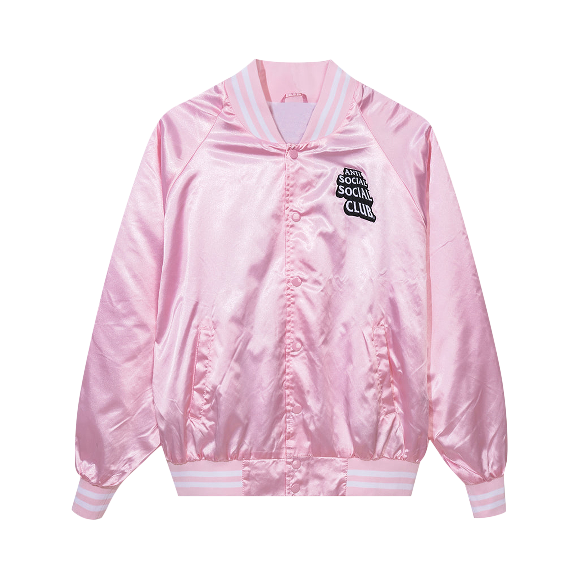 Pre-owned Anti Social Social Club Souvenir Jacket 'pink'