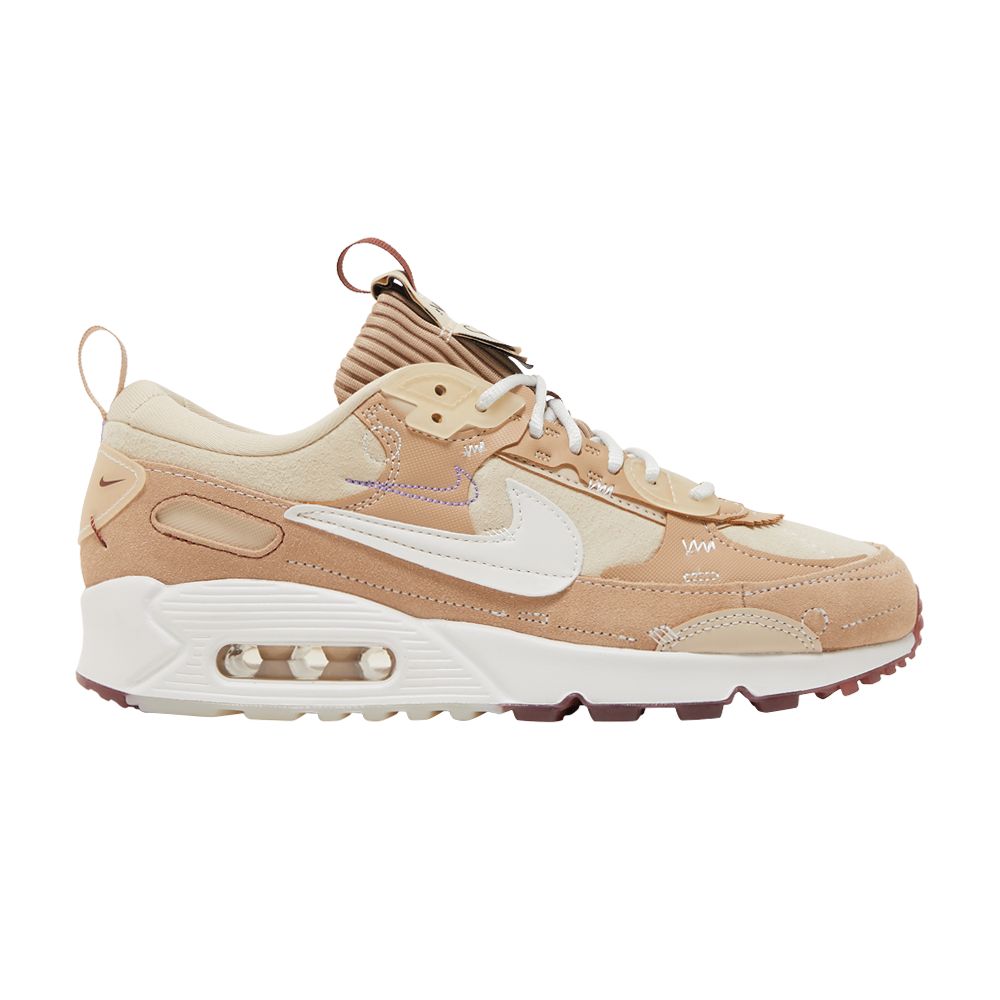 Pre-owned Nike Serena Williams Design Crew X Wmns Air Max 90 Futura 'hemp' In Tan