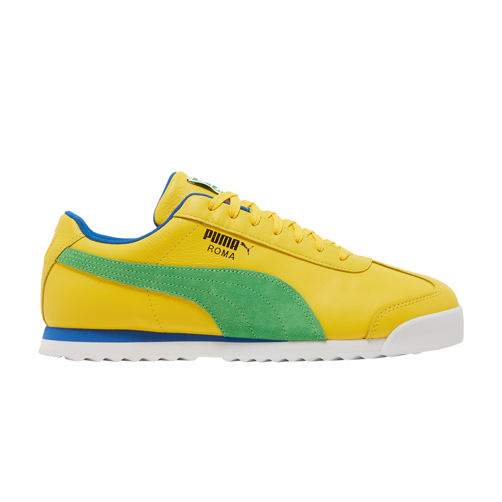 Pre-owned Puma Roma 'brazil' In Yellow