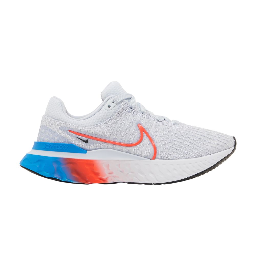 Nike Wmns React Infinity Run Flyknit 3 'Grey Bright Crimson' | Women's Size 6