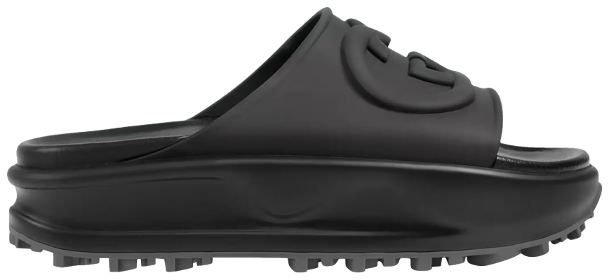 Buy Gucci Wmns Slide Sandal 'Interlocking G Black' 692845 JF000