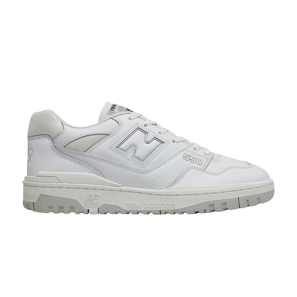 Pre-owned New Balance 550 2e Wide 'white Grey'