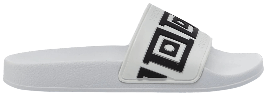 Versace Pool Slide 'White Black' GOAT