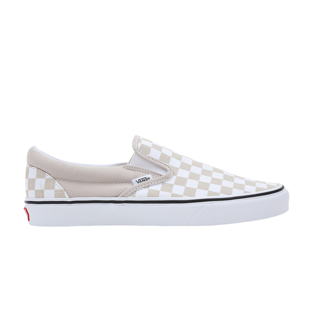 Pre-owned Vans Classic Slip-on 'checkerboard - French Oak' In Cream