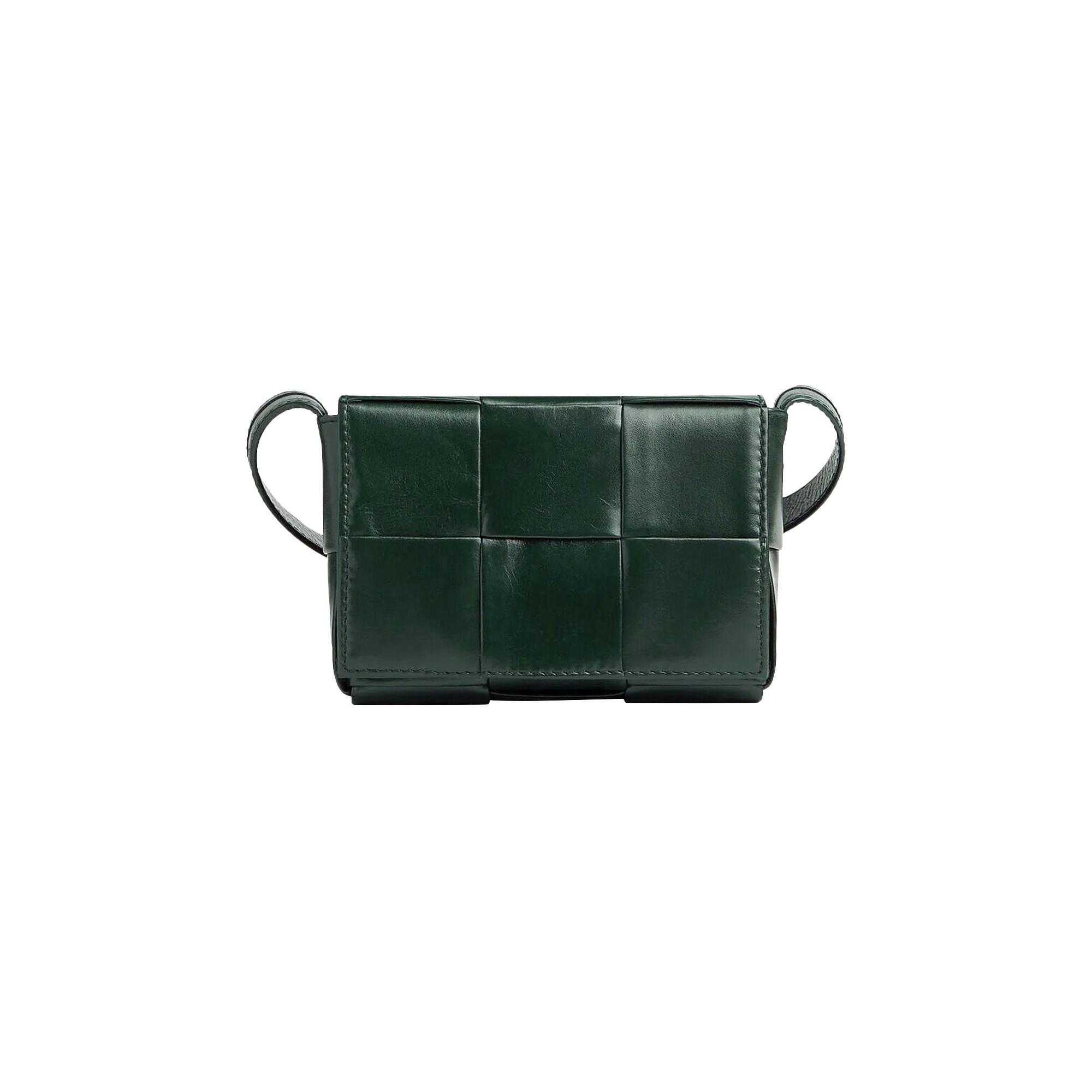 Pre-owned Bottega Veneta Mini Cassette Bag 'raintree/silver' | Grey | Women's Size Onesize In Gray