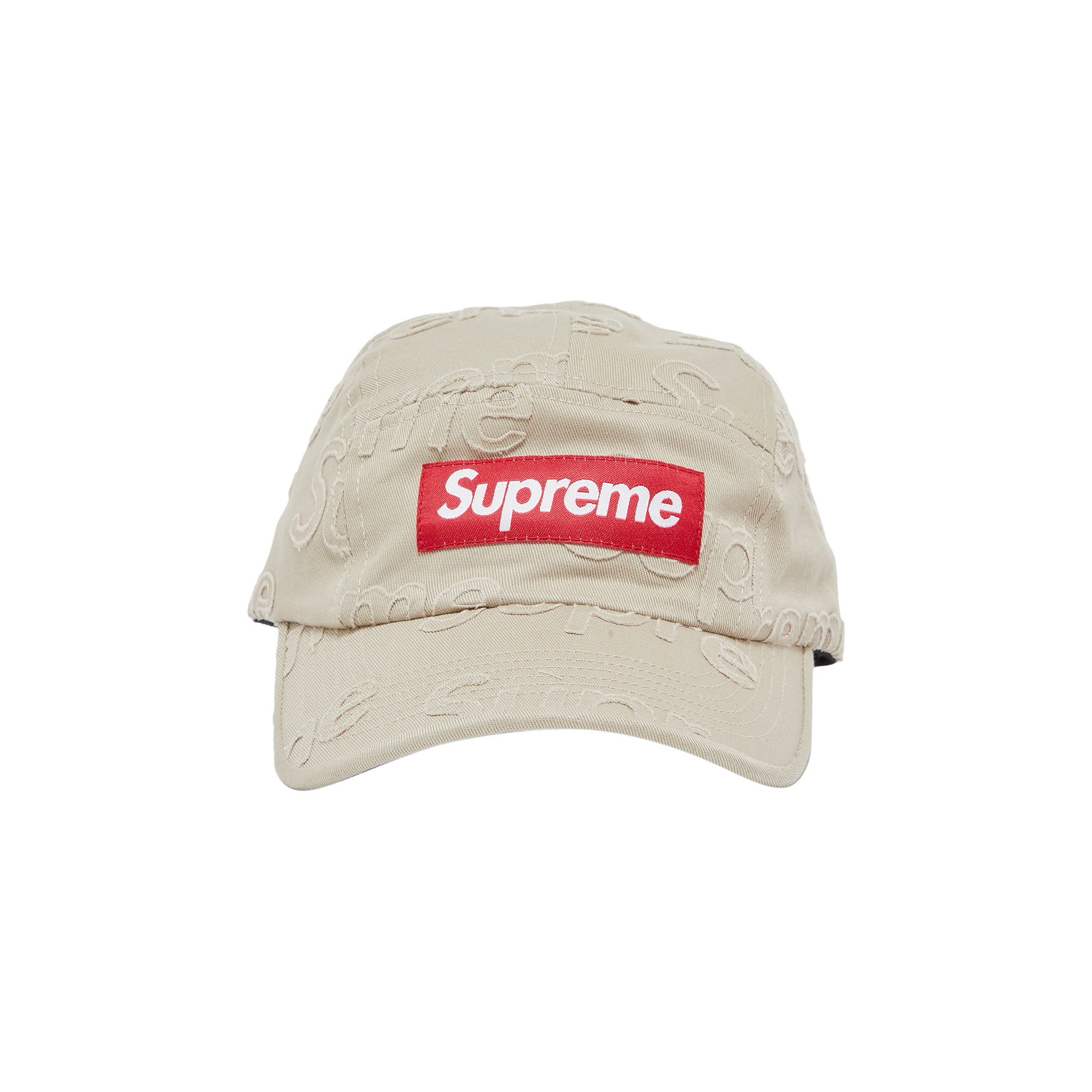 Pre-owned Supreme Lasered Twill Camp Cap 'tan'