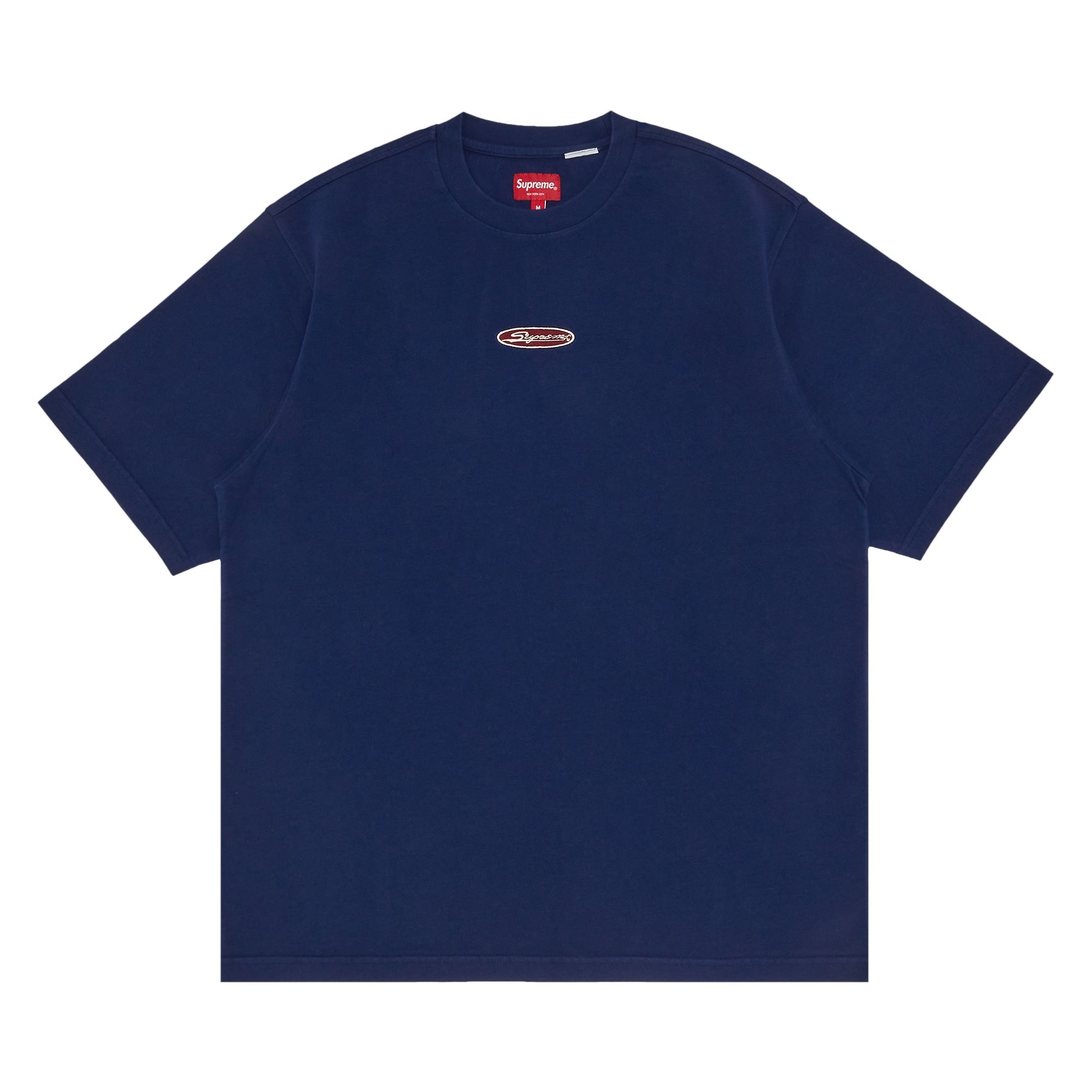 Pre-owned Supreme Oval Short-sleeve Top 'navy' | Blue | Men's Size Xl