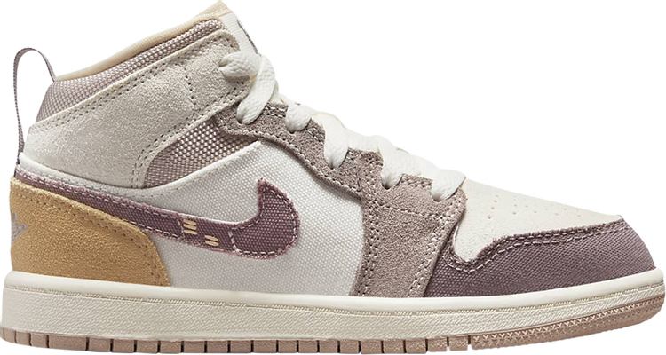 Air Jordan 1 Mid SE Craft PS 'Inside Out - Taupe Haze' | Brown | Kid's Size 3