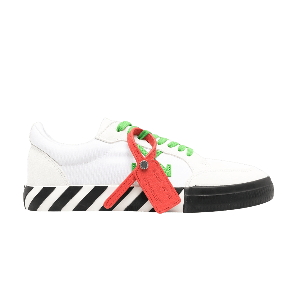 off white vulc low white green