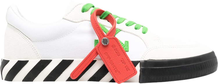 Buy Off-White Vulc Sneaker 'White Lime Green' - OMIA085S23LEA005 0155 ...
