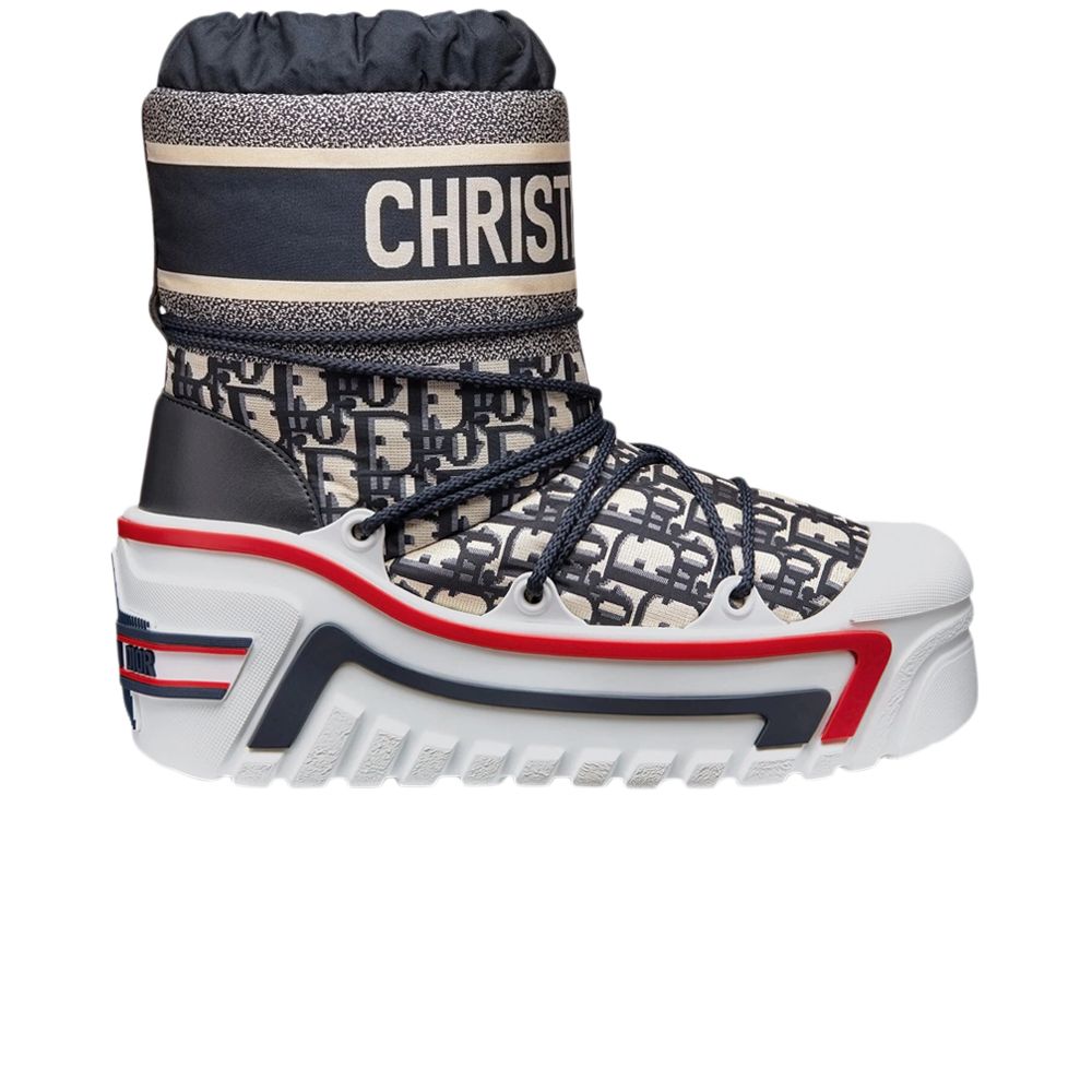Pre-owned Dior Wmns Alps Snow Boot ' Oblique - Deep Blue' | Women's Size 41