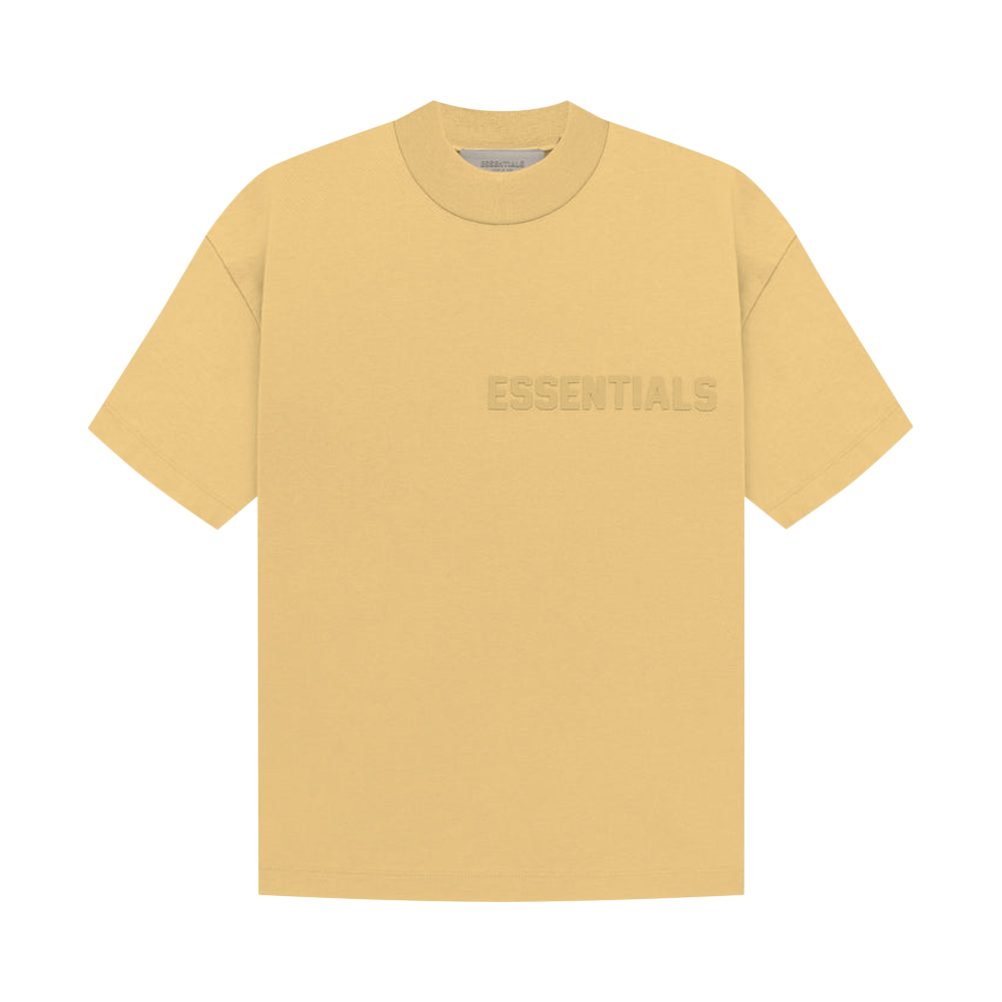 Pre-owned Essentials Fear Of God  Short-sleeve Tee 'light Tuscan' In Yellow