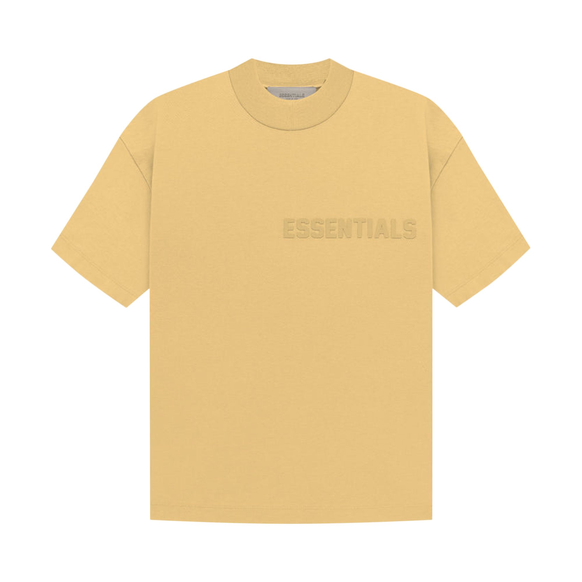 Pre-owned Essentials Fear Of God Short-sleeve Tee 'light Tuscan' In Yellow