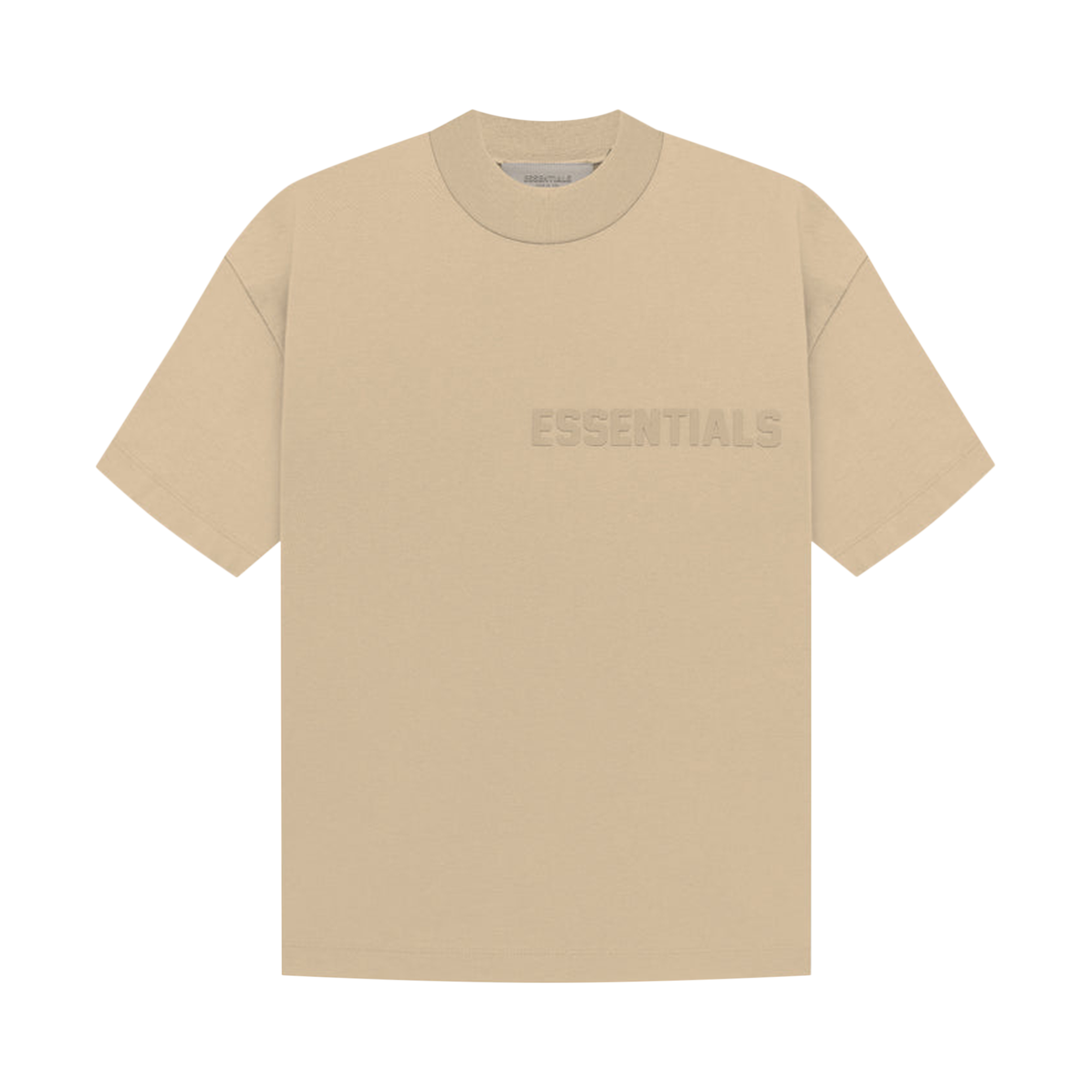 Pre-owned Essentials Fear Of God  Short-sleeve Tee 'sand' In Tan